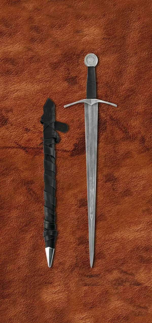 damascus-medieval-knight-sword-1600-scabbard