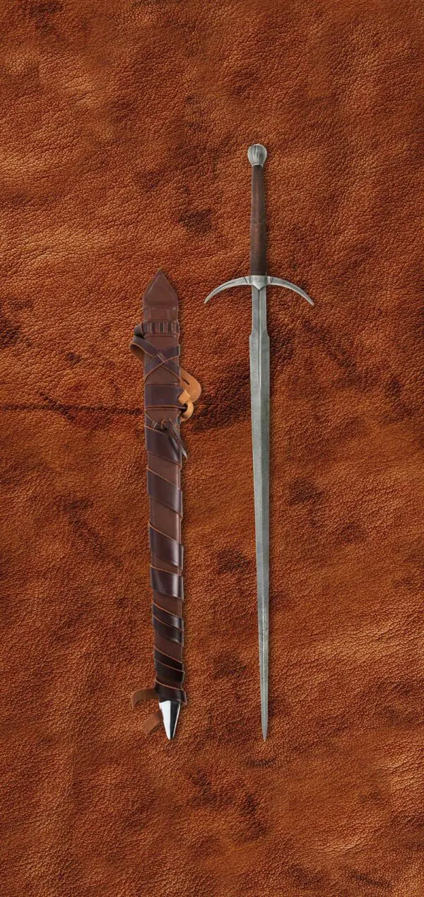 damascus-two-handed-danish-sword-1607-scabbard