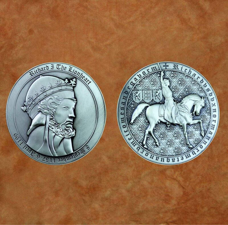 Richard The Lionheart Medieval Collectable Coin - Darksword Armory