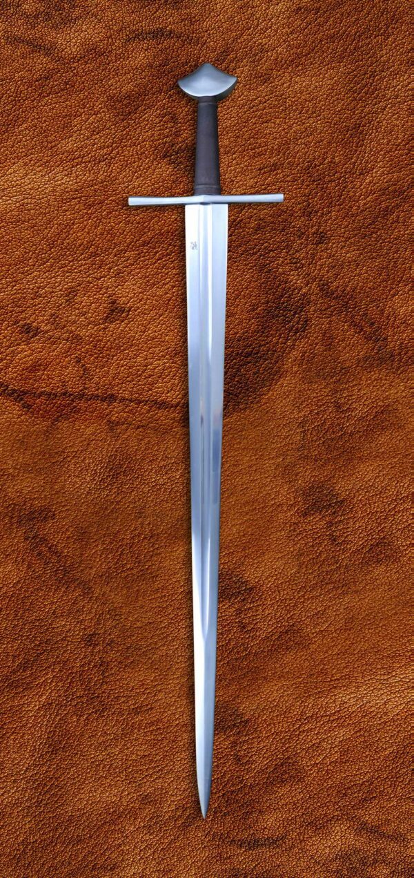 Espada Medieval Una Mano Filo Full Tang Battle Ready Acero — Armaduras  Medievales