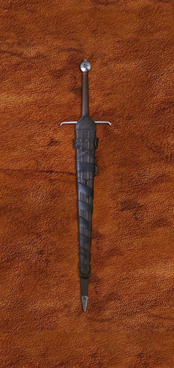 alexandria-sword-medieval-weapon-1525-darksword-armory--in-scabbard