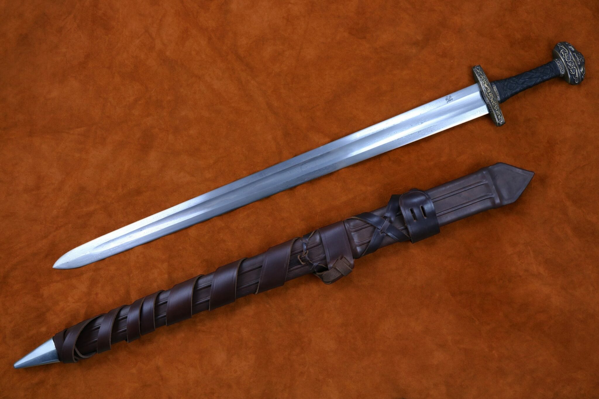 Einar Sword Folded Steel Blade (#1206) - Darksword Armory