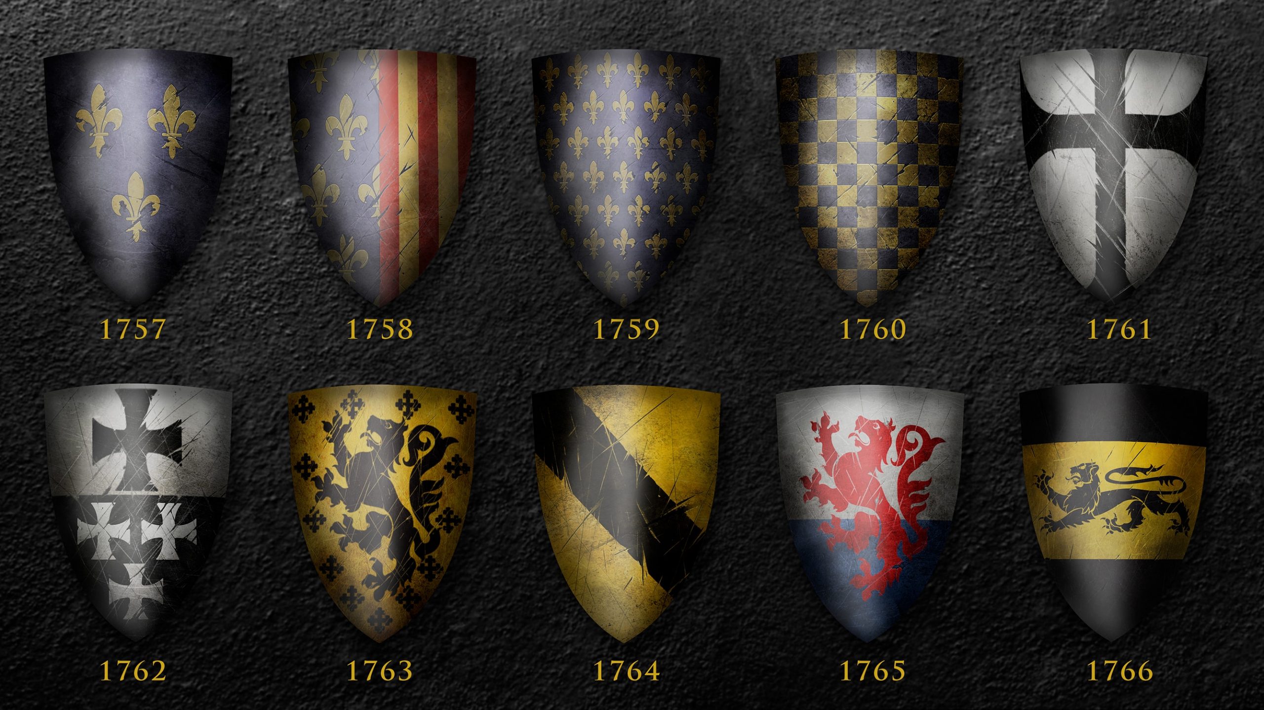 medieval shield size