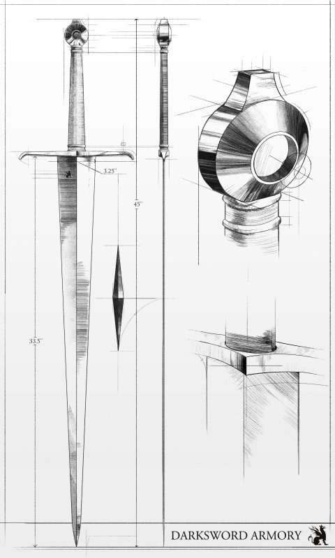 Alexandria Sword (#1525) - Darksword Armory